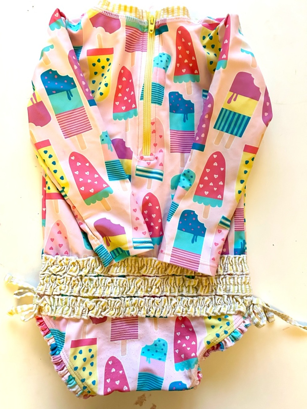 RuffleButts Toddler Girl Swimsuit Size 2T One Piece Ruffle Bottom